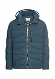 camel active Herren Winterjacke mit Abnehmbarer Kapuze Tintenblau, menswear-50