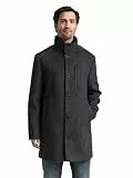 TOM TAILOR Herren 1046983 2-in-1 Wollmantel mit Abnehmbarer Innenjacke, 30500-Dark Grey Black Herringbone, XXL