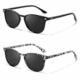 LVIOE 2P Polarisierte Sonnenbrille für Damen - Modischer und Leichter UV400-Schutz