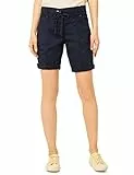 Cecil Damen B375294 Baumwollshorts, Deep Blue, 34W EU