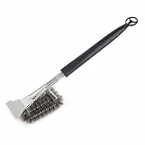 MOESTA-BBQ 10218 Profi Brush No 1, 100% Edelstahl-Grillbürste spülmaschienenfest - Modell 2025 mit Stier-Emblem