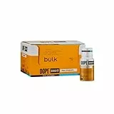 Bulk Dope Shots Pre-Workout Drink | Blue Raspberry | 12 x 60ml Trinkfläschchen für unterwegs | Hochdosiertes 200mg Koffein & 3,2g Beta-Alanin | Unterstützt Energie & Fokus fürs Fitnessstudio