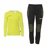 uhlsport Unisex Prediction Torwart Junior Trikotset, Fluo Gelb/Schwarz, 152 EU