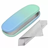 FINTIE Hardcase Brillenetui - Tragbare Hartschale Brillenetui mit Brillenputztuch - Etui für Brillen und Sonnenbrille, Meeres Ombre