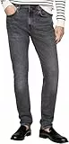 Tommy Hilfiger Herren Jeans Hose Tapered Slim Fit, Grau (Rich Grey), 28W/36L