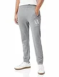 Armani Exchange Herren Icon Tracksuit Bottom Sporthose, Grau, L
