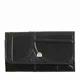 DUDU Portachiavi in Pelle Con 6 Ganci, Astuccio Borsellino Portachiavi Uomo Donna – Elegante, Pratico e Compatto per Organizzare le Chiavi Black_Pastel Blue