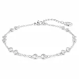 Swarovski Remix Collection Strand, Rundschliff, Weiß, Rhodiniert