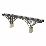 FALLER Stützbogenbrücke Modellbausatz mit 60 Einzelteilen 400 x 32 x 105mm I Modelleisenbahn Zubehör N I Modelleisenbahn N Bogenbrücke mit Halterungen, 16'