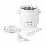 Bosch Eisbereiter MUZ5EB2, Zubehör passend für Küchenmaschine Serie 4, 550ml, selbstgemachtes Eis, Sorbet, Frozen Yoghurt, Eismaschine