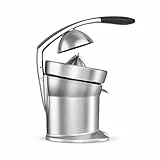 Sage - The Citrus Press Pro - Elektrische Zitruspresse - Saftpresse mit Tropfstopp-Ausguss und Einfach zu Reinigendem Kegel - Gebürstetes Aluminium