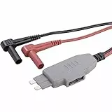 VOLTCRAFT MS-4 Messadapter Stecker-Flachsicherung - Lamellenstecker 4 mm Isolierhülse Schwarz, Rot