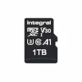 Integral 1TB microSD-Karte Premium Hochgeschwindigkeits-4K-Video-Speicherkarte – Bis zu 100MB/s Lesen und 50MB/s Schreiben, UHS-I, U3, Klasse 10, A1 App-Performance – Smartphones, Tablets, Drohnen