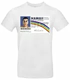 McLovin T-Shirt Hawaii Führerschein Design Kultshirt 100% Baumwolle Regular Fit Geschenk für Filmfans S–XXL Weiß oder Schwarz - Weiß, L