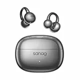 SANAG Open Ear Kopfhörer, Bluetooth 5.4 Sport Kopfhörer mit 50 Std. Spielzeit, Clip on Kopfhörer Bequem & Sicherer Halt, Luftleitung Kabellos, IPX4 Wasserdicht, Headset für Laufen & Fitness