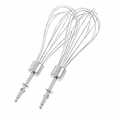 Cabilock 2 Stück Teiliges Edelstahl Rührstäbe für Mini Handbohrer Universeller Elektrischer Schneebesen Aufsatz Zeitsparend für Sahne und Eier Vielseitig Einsetzbar in Wiederverwendbar