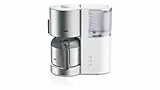 Braun IDCollection Kaffeemaschine KF 5105 WH – Filterkaffeemaschine, mit AromaSelect & 10 Tassen Thermoskanne, perfekter Genuss, 1000 W, Weiß/Edelstahl