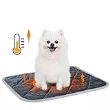Nobleza Selbstheizende Decke für Katzen & Hunde, Haustiere Wärmematte, Waschbare Welpen Thermodecke, Selbstwärmende Winter Wärme Hundematte, Hund rutschfest Wärmedecke, Größe M 60x45cm