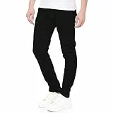 Smith & Solo Jeans Herren – Hosen Herren Stretch Slim Fit Jeanshose Jeans Slim Modern Männer Hose (Schwarz, 33W34L)