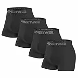 MEETWEE Herren Kompressionsshorts Boxershorts Männer Sport Unterhosen Retroshorts Men Unterwäsche Atmungsaktiv Weich 4/5/6 Pack