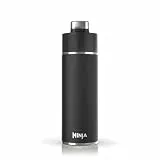 Ninja Thirsti Wasserflasche/Thermobecher to go, 530ml, auslaufsicherer Deckel, für kohlensäurehaltige, heiße & kalte Getränke, dreifach isolierter Travel Mug, Edelstahlflasche, Schwarz