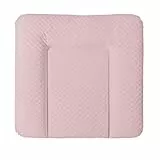 Ceba Baby® Wickelauflage - weiche Wickelunterlage - Baby Wickeltischauflage - 75x72 cm - Abwaschbar - OEKO-TEX® Standard 100 - Made in EU - Pink - 75 x 72 cm