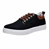 generisch Unisex Klassische Segeltuchschuhe Leichtgewichts Walking Schuhe Unisex Erwachsene Athleisure Sneaker Sportschuhe Bequeme Turnschuhe Herren Schnürschuh Trainer Freizeitschuhe