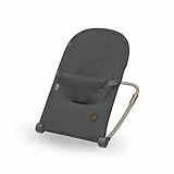 Maxi-Cosi Loa Babywippe, ultrakompakt zusammenklappbare, leichte Babywippe, 2 Liegepositionen, tragbare Babywippe aus 100 % Recyclingmaterialien, 0 bis ca. 2 Jahre, 0–12 kg, Beyond Graphite