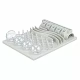 TRIXIE Fun Board – Katzenspielzeug mit 5 Spielmodulen – rutschfest – spülmaschinenfest – Kunststoff – inkl. Trainingsanleitung – weiß – 4590