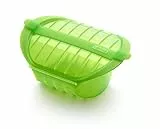 Lékué Ogya Dampfbox, Platin-Silikon, 1–2 Personen, grün, 3406600V09U004