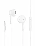 Kopfhörer mit Kabel in Ear kopfhörer Kabel Ohrhörer mit Mikrofon und Lautstärkeregler Headset mit 3.5mm Kopfhörern für Phone Samsung Huawei Android Smartphone Laptop MP3 Players