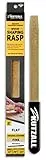 Kutzall Original 8' flache Handraspel - Fein, Holz Raspel/Feile für die Holzbearbeitung & Formgebung, mit ergonomischem Softgrip-Griff, Wolframkarbid-Beschichtung - 13' (330.2mm) Gesamtlänge - FT8170