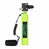 CHIKADIV Mini Tauchflasche mit 0.5 L Tauchflasche zum Mit 5 Bis 10 Minuten Tauchen Sauerstofftank Taucher Set Tauchausrüstung Tragbare Taucher ausrüstung
