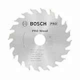 Bosch 1x PRO Wood Kreissägeblatt für Akku-Handkreissägen (für Weichholz, Hartholz, Ø mm, Professional Zubehör Handkreissäge)
