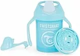 Twistshake Mini Cup | Auslaufsicherer Baby-Schnabelbecher mit Weichem Ausgießer und Fruchtmixer - 230 ml | Entwöhnungsbecher für Kinder | BPA-Frei | Blau