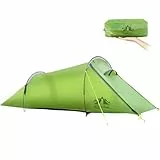 Night Cat Tunnelzelt 2 Personen Wasserdicht: Ultraleichtes Zelt für Fahrradtour Kleines Packmaß Trekking Camping