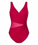 Hunkemöller Badeanzug Shaping Shell Mesh - Sangria - M