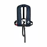 12skipper Automatik Rettungsweste 165N mit Harness, ISO 12402-3, Lifebelt, UML-Auslöser, Schrittgurt, Erwachsene 40-150 kg, Navy