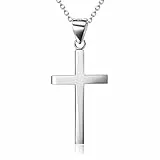 YAFEINI Kreuz Kette Damen Silber 925 Kreuz Anhänger Kette Damen Halskette Silber Schmuck Kreuz Kette für Mädchen Mutter Tochter