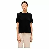 SELECTED FEMME Damen Slfessential Boxy Tee Noos T Shirt, Schwarz, M EU