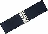 Ro Rox Damen Breiter Elastischer Taillengürtel im Retro Vintage Stil – Stretchgürtel für Kleider, 50er Jahre – Moderne Schnalle, Mehrere Farben - Navy blau (M)