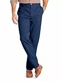 Meilicloth Herren Chino Hose Anzughose Herren Chinohose Stretchhose Herren Baumwolle Sporthose Casual Freizeithose mit Enger Passform Marineblau 34