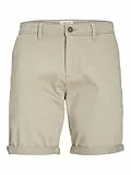 JACK & JONES Herren Chino Shorts Regular Fit 12165604,Crockery,M