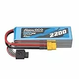Gens ace 3S LiPo Akku 11,1 V 2200 mAh 45C mit XT60‑Stecker – Softpack RC Modell Batterie