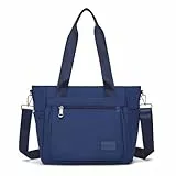 JIANLINST Damen Handtasche Frauen Schultertasche Casual Multifunktionale Umhängetaschen Hobo Taschen für Arbeit Einkaufen Reisen Dunkelblau