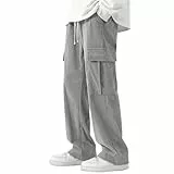 Generisch Outdoor Hose Tactical Herren Hosen Modern Making The Cut Store Baggy Jogginghose Chino Schwarz Cargo Thermo Jeans Trousers Cargohose Grau S