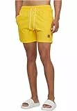 Urban Classics Herren Block Swim Shorts Chrome Yellow, XL