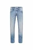Camp David NI:CO Herren Jeans Regular Fit Stretch Light Blue Used | gerades Bein, mittlere Leibhöhe, Five-Pocket & Zip-Fly, helle Vintage-Waschung mit Moustache- & Bleaching-Effekten 34 32