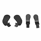 KIMISS Elite Controller Zubehör 2 Edelstahl 4 Paddles Ersatzteile für One Series Modell 1797 (Schwarz)