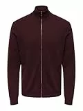 ONLY & SONS Herren Onsmalik Reg 12 Pin Zip Cardigan Knit, Port Royale, M EU